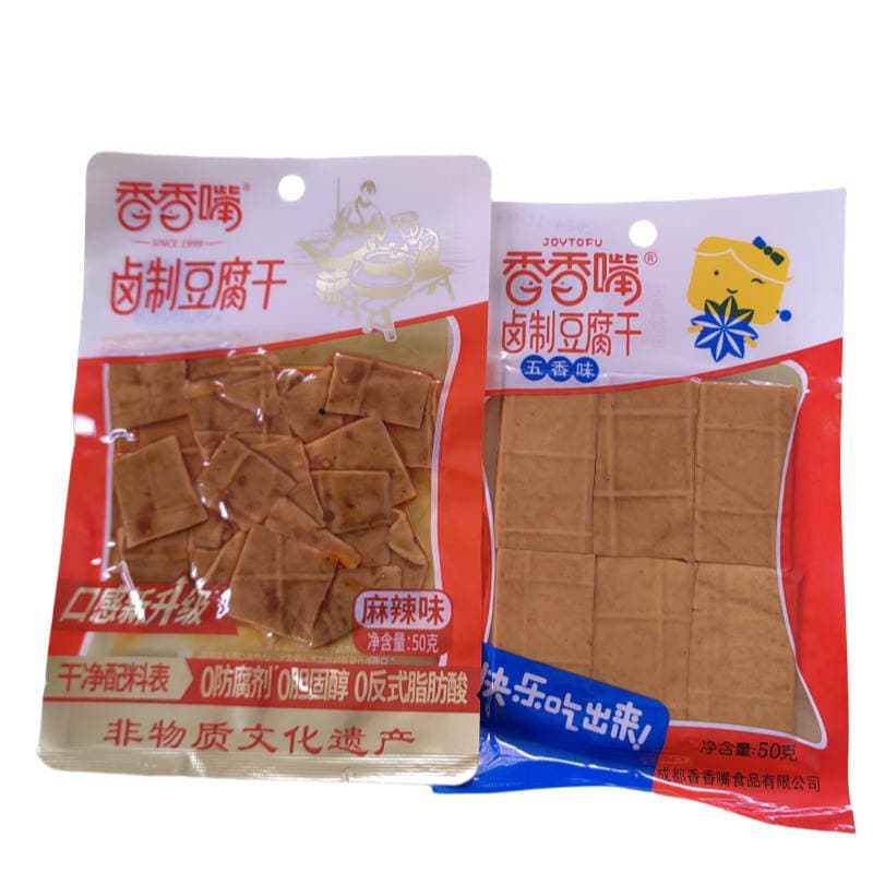 Xiangxiangzui 50g marinated dried bean curd with spicy flavor and five-flavor snack 1