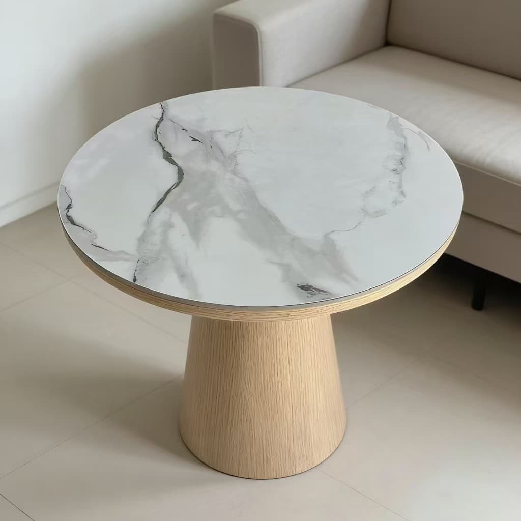 Slate surface coffee table 65 high * 60 round