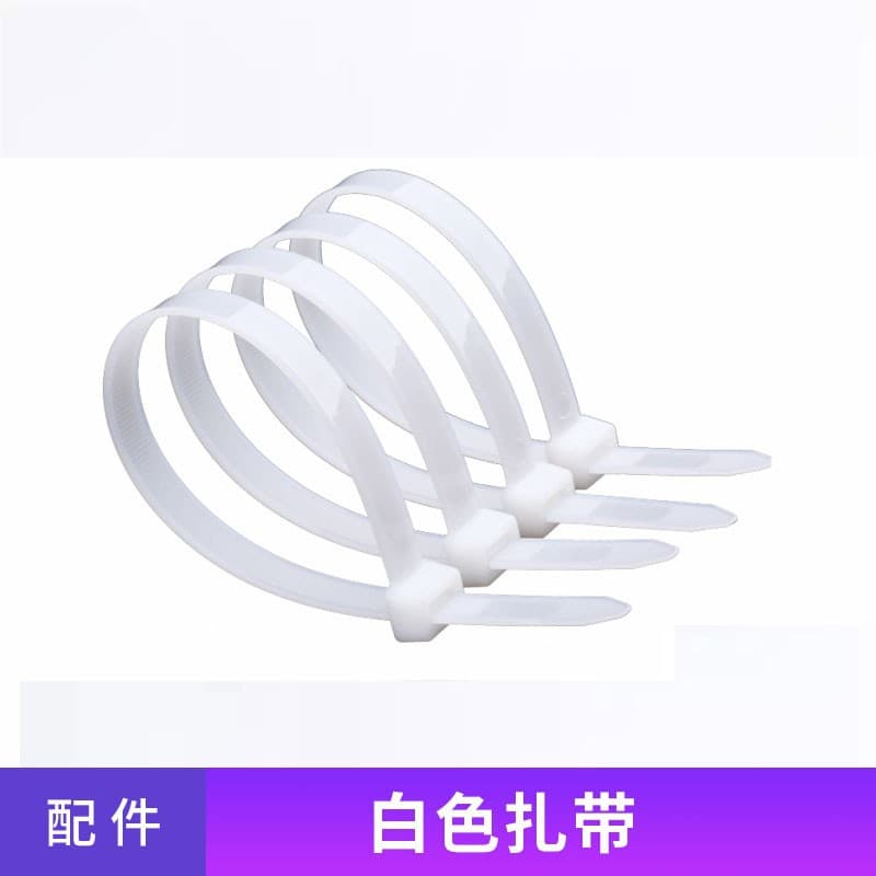 30 white cable ties