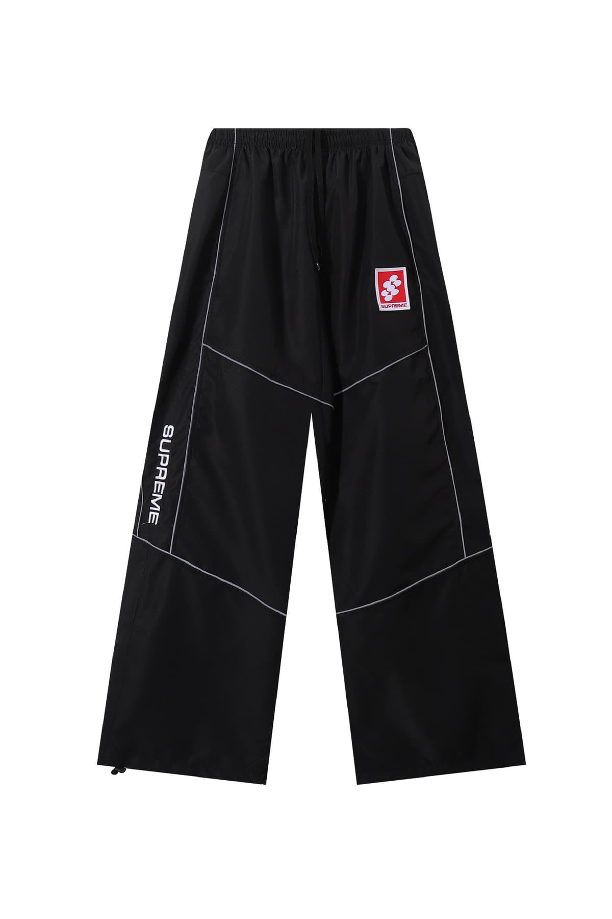 Reflective strips black [pants]