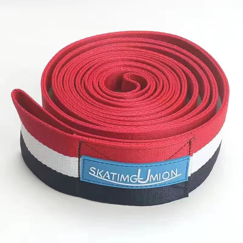 Red White Black speed skating training Belt