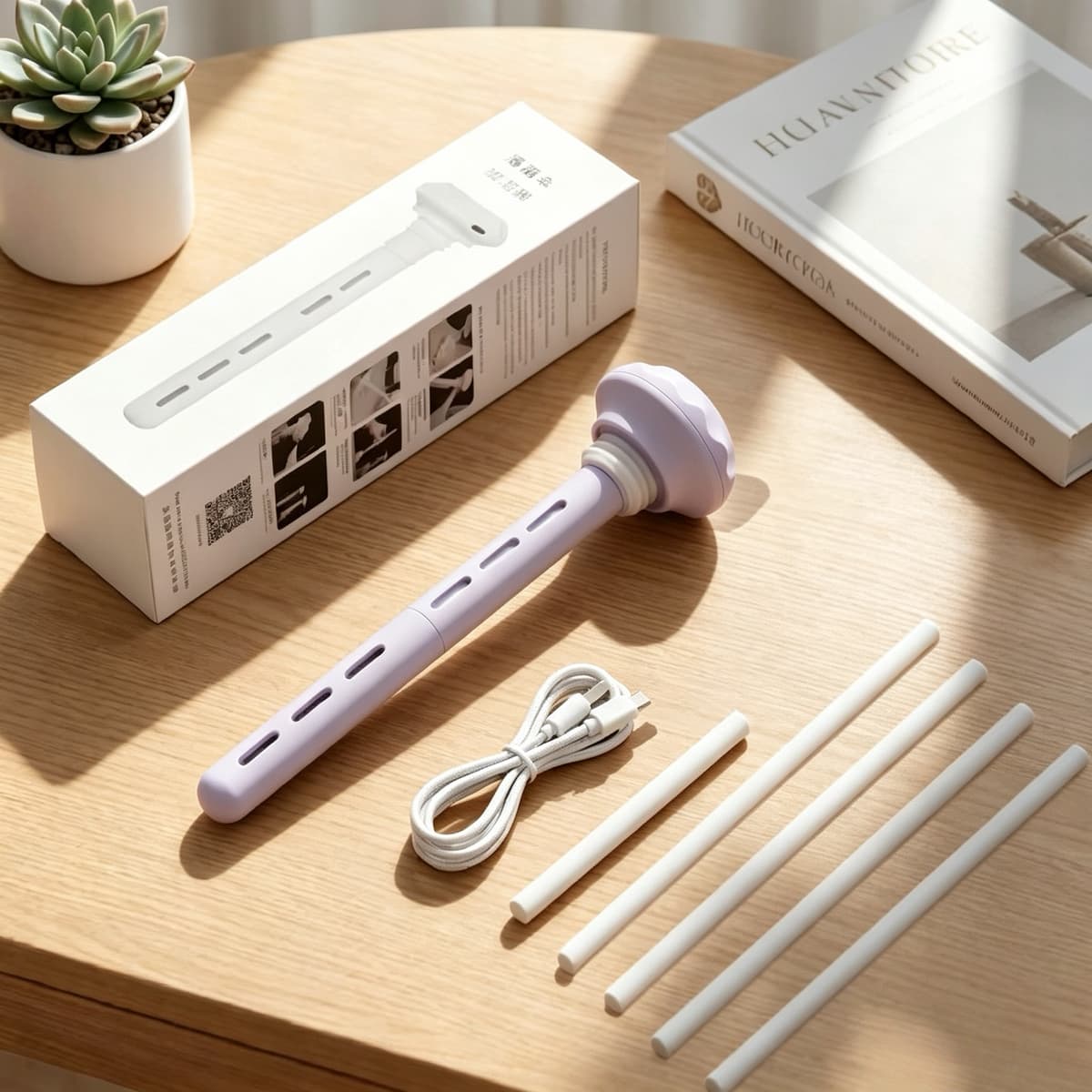 Falling umbrella + cotton swab 6 cotton swabs (color box)