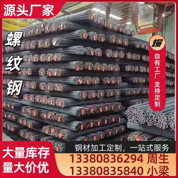Construction Three-Stage Threaded Steel Wire Hrb400E500E Earthquake-Resistant Steel Bar Disc Screw Straight Ruler Processing