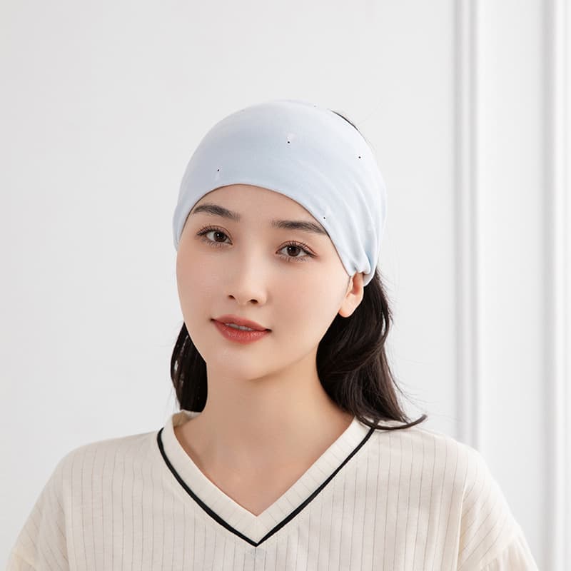 small pine tree turban blue