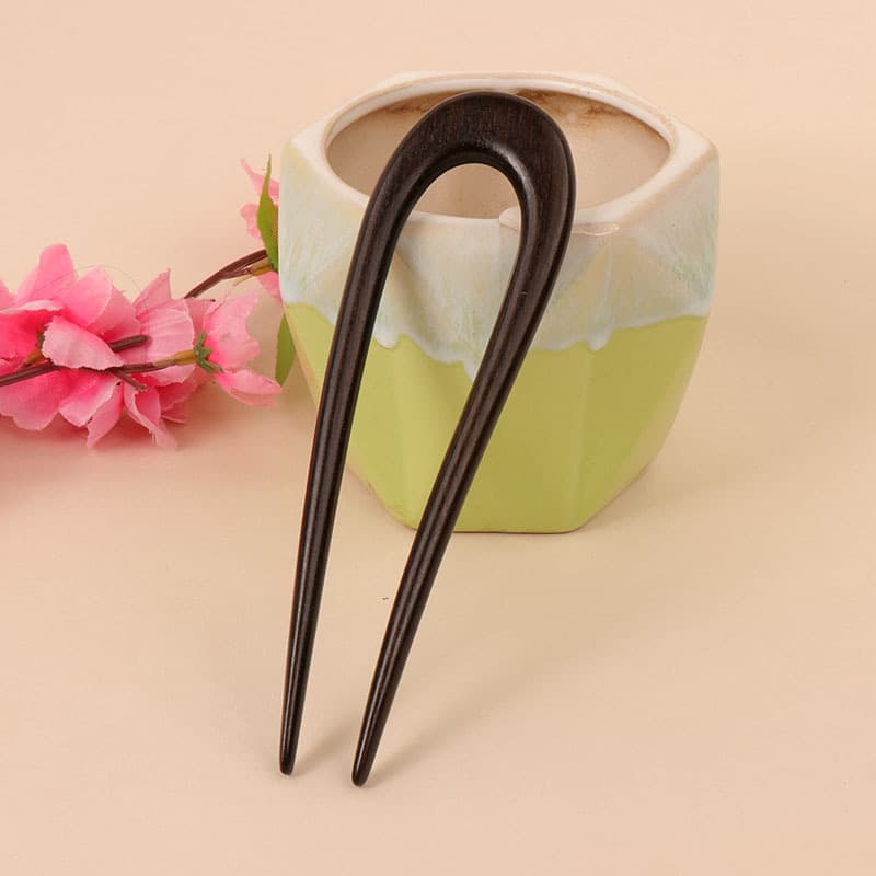 Ebony hairpin---04 style (length 15cm)