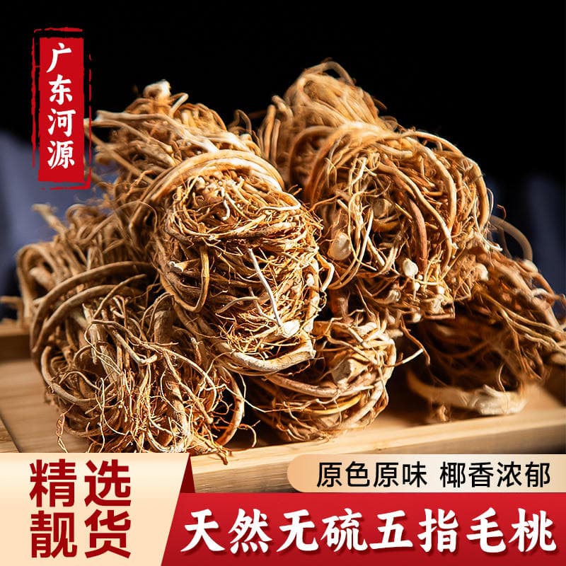 Authentic Five-Fingered Peach Root Chinese Herbal Medicine and Food of the Same Origin Guangdong Soup Milk Flavor Special Wholesale Five-Fingered Peach 1