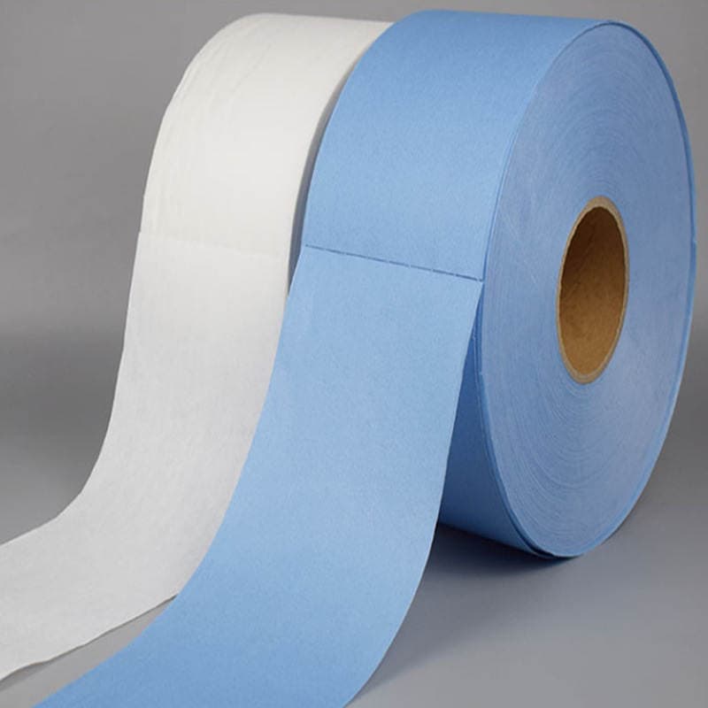 Jingbaitai Dust-Free Paper Industrial Wiping Paper Cleanroom Blue and White Cleaning Oil-Absorbing Water-Absorbing Dust-Free Cloth Large Roll Dust Removal Paper 2