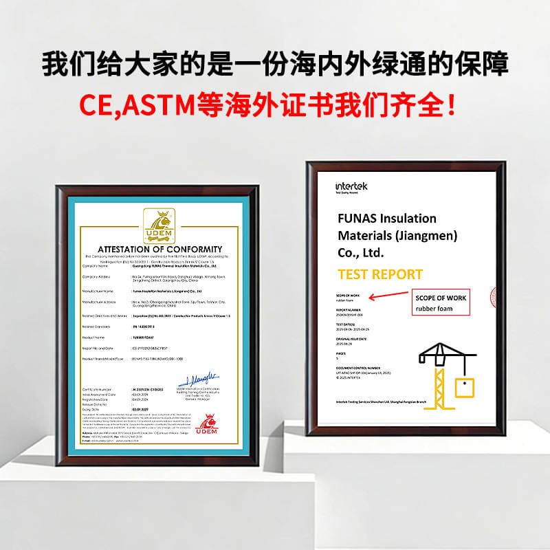 European Ce Certified Rubber and Plastic Insulation Board, Heat Insulation and Fireproof B1 Grade Flame Retardant, High Temperature Resistant Soundproof Rubber and Plastic Products 4
