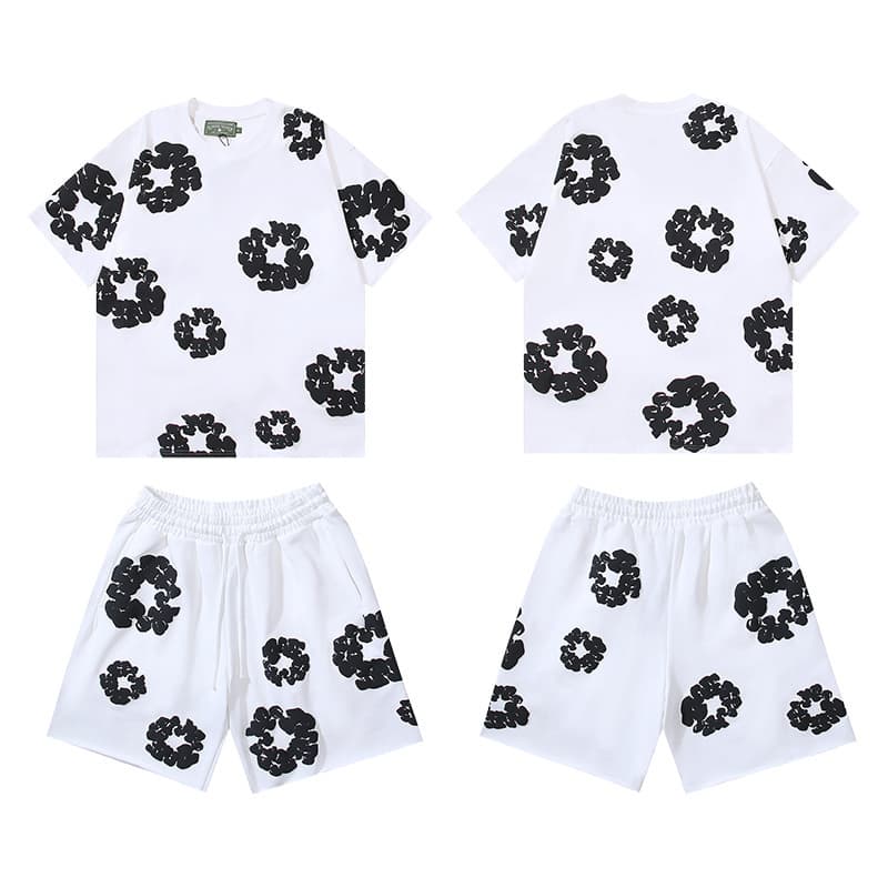 Short-sleeved suit [white]