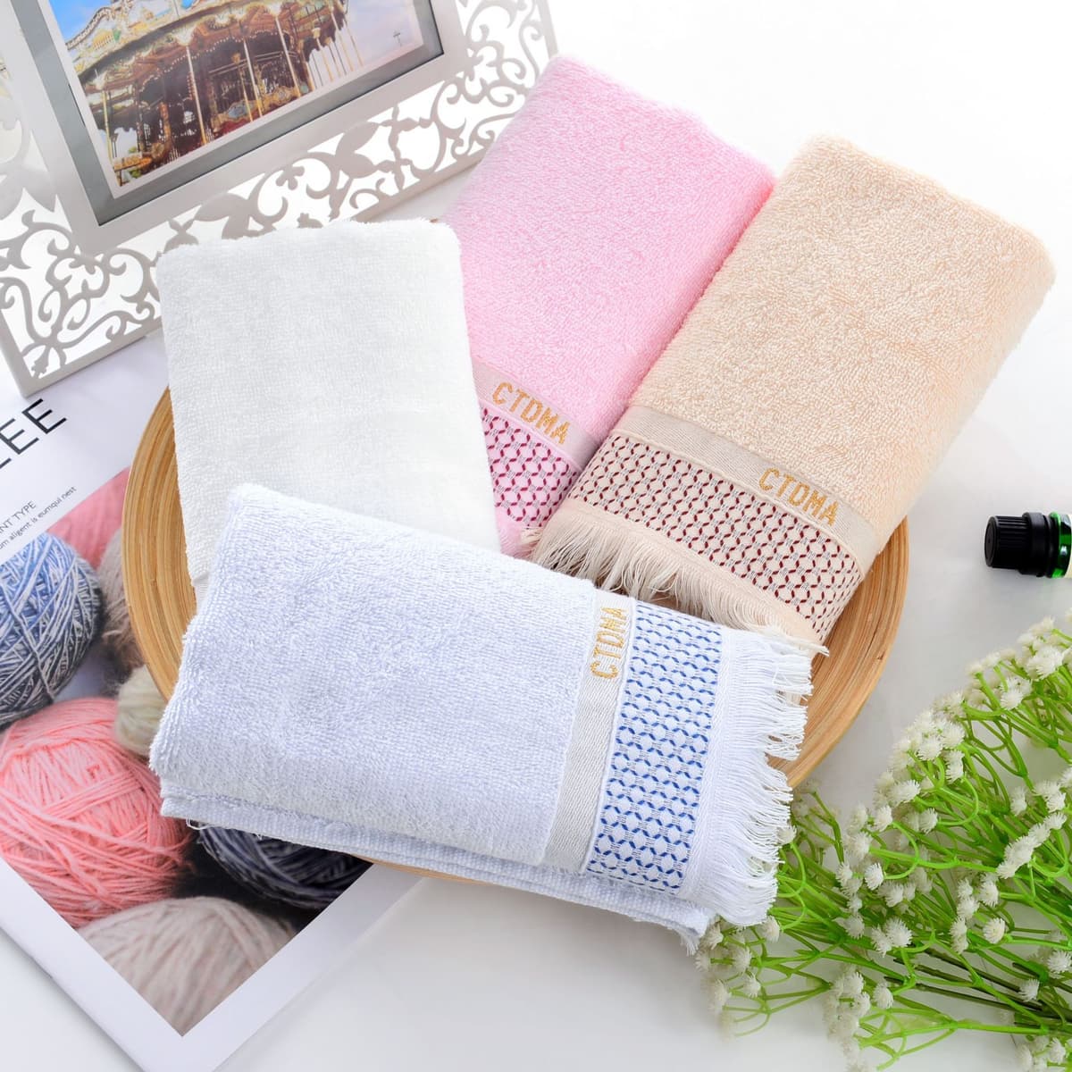 Saudi towel (88g)-white (34*78cm)