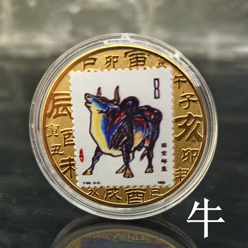 Cow (transparent case) (Gold)