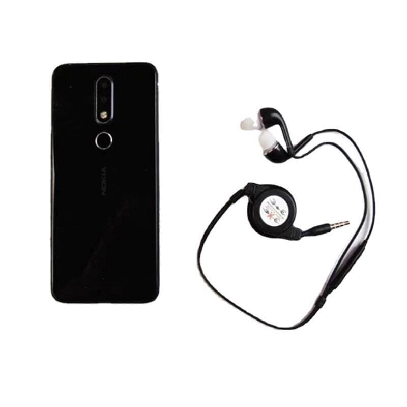 Naqilli idarəetməli, mikrofonlu, geri çəkilə bilən qulaqdaxili qulaqlıqlar (Apple/Android üçün, 1m)