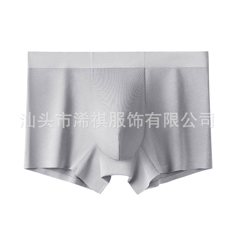 8008# 60 Combed Cotton Men's Underwear Comfortable Breathable No Pressed Marks Solid Color Men's Four Corner Boxers 5