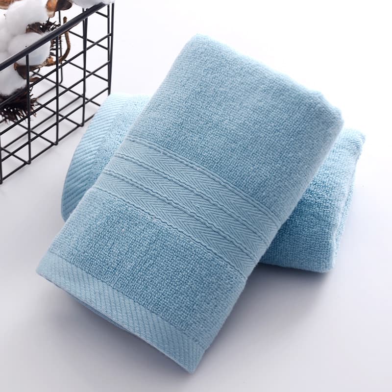 New fishbone towel blue