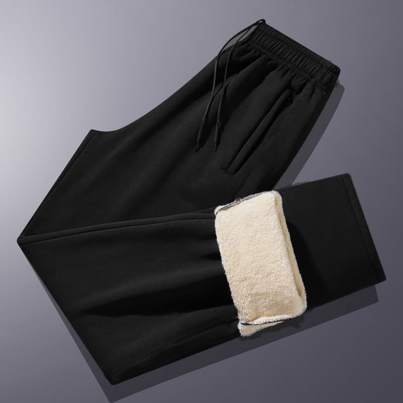 (lambswool cotton) solid black