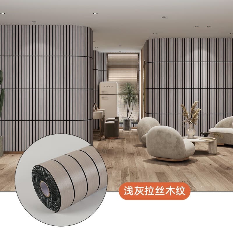 Thickened - light grey brushed wood grain mw602