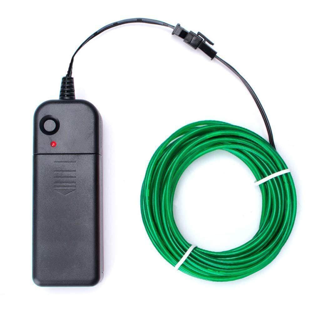 Cross-Border Popular El Luminous Line El Cold Light Mask 1.2m 3.4m 5m Cold Light Atmosphere Light 3V 4