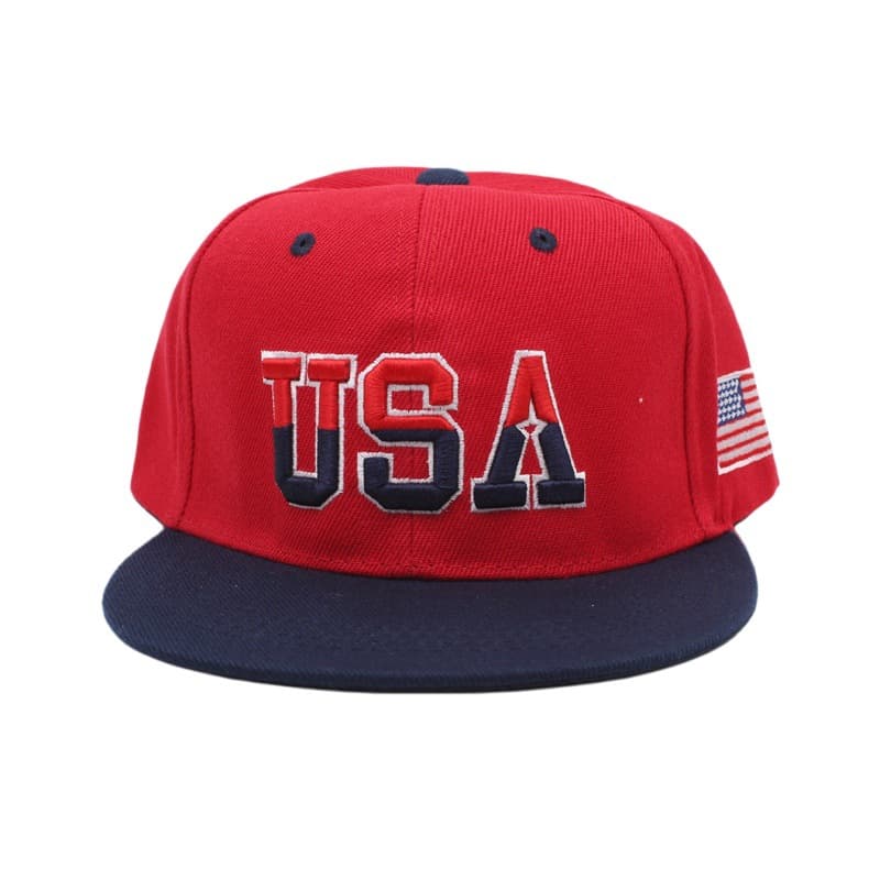 Red top navy blue [usa flat eaves]