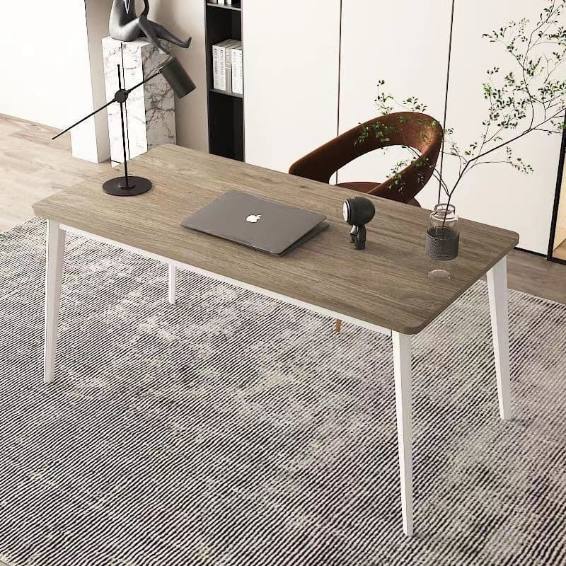 Gray oak + white frame