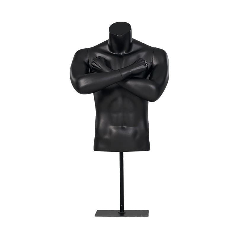 Male clenched fist half body