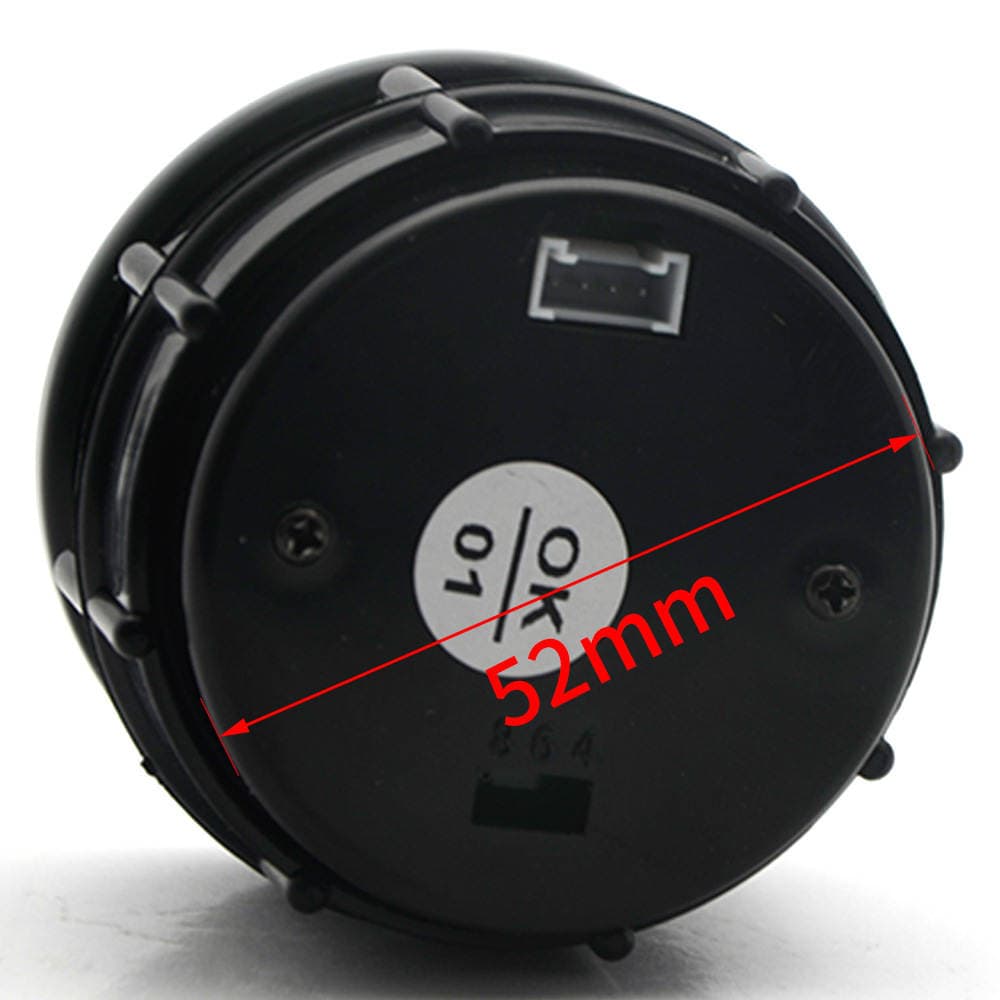 52mm Avtomobil Paneli: Rəqəmsal Ekranlı Turbo, Su/Yağ Temperaturu, Yağ Təzyiqi, Gərginlik Ölçən (12V, Mavi İşıq) 4