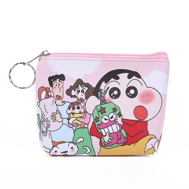 New Crayon Shin-Chan Children's Cartoon Bag Coin Purse Simple Male and Female Student Wallet Storage Bag Factory Direct Supply 5