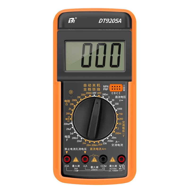 Multimeter Digital Display High Precision Burn-proof Universal Meter DT9205A 9205P-S 9205PRO 5