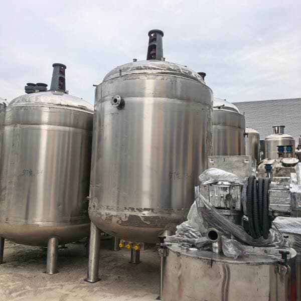 Transfer of a used electric heating reactor, vertical stirring reactor equipment, 1000-liter liquid reactor