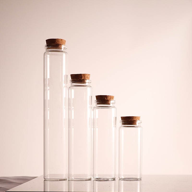 Diameter 37 borosilicate tube bottle screw glass bottle food packaging bottle transparent candy bottle capsule Chinese herbal medicine bottle 4