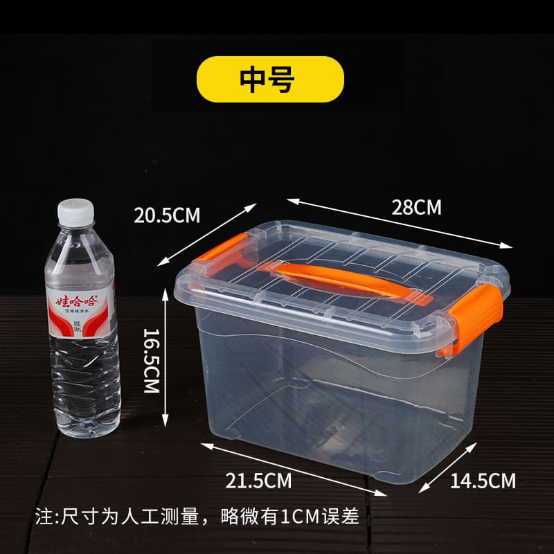 Medium transparent [length 28*width 20.5*height 16.5cm] outer dimensions
