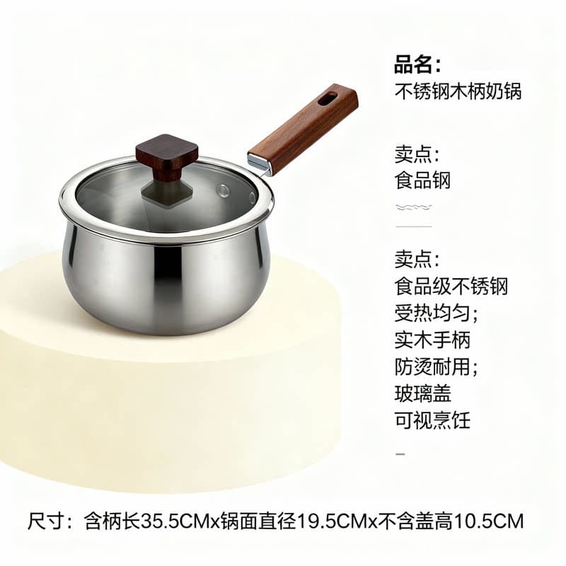 18cm milk pot+lid