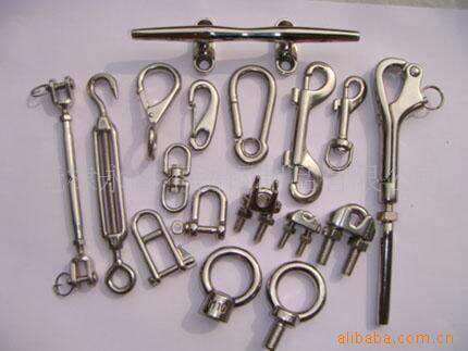 Supply rigging, casting. Stainless steel double-headed hook, roast duck hook gun-type spring hook pet supplies [figure]] 3