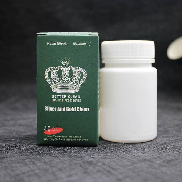 Crown gümüş təmizləyici maye, 40ml, təmizləmə parça ilə