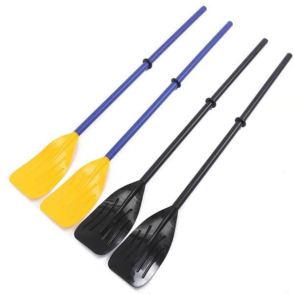 120cm hard and large inflatable boat plastic boat pulp special promotion yellow paddle folding plastic boat paddle