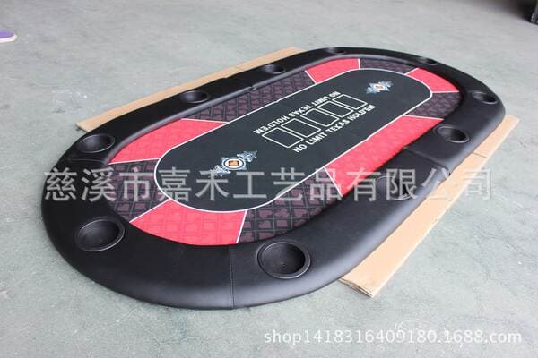 200* 100cm, Foldableable Oval Texas Hold'em Tabletop