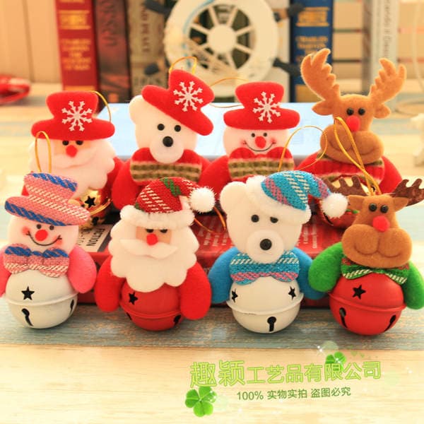 Christmas decoration pendant accessories Christmas tree doll Bell old snowman Bell pendant Christmas supplies