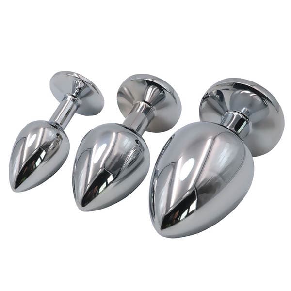 Stainless steel metal anal plug husband and wife passionate sex tool sex toys G spot back court out of anus to stimulate anal expansion