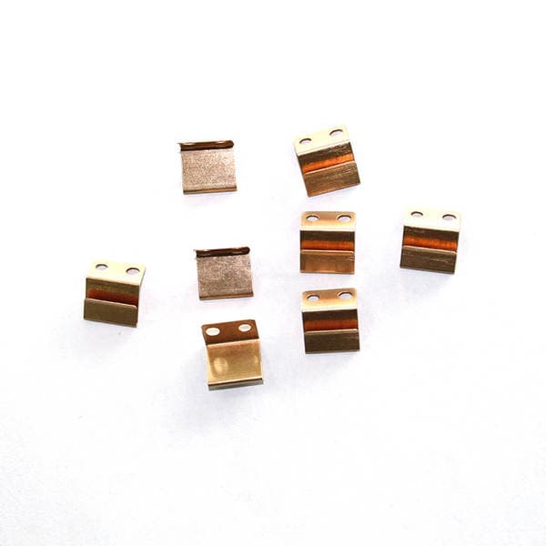 Metal Contact Piece Switch Parts Phosphor Bronze Positive and Negative Electrode Conductive Structural Parts Hardware Materials Contacts High Conductivity