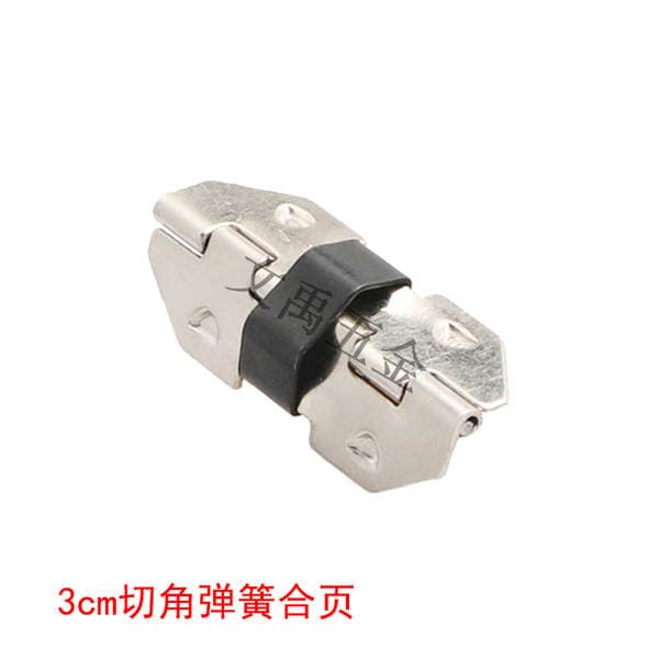 Silver 3cm corner spring hinge jewelry box hinge eye box hinge dark hinge blind hinge nail-free hinge