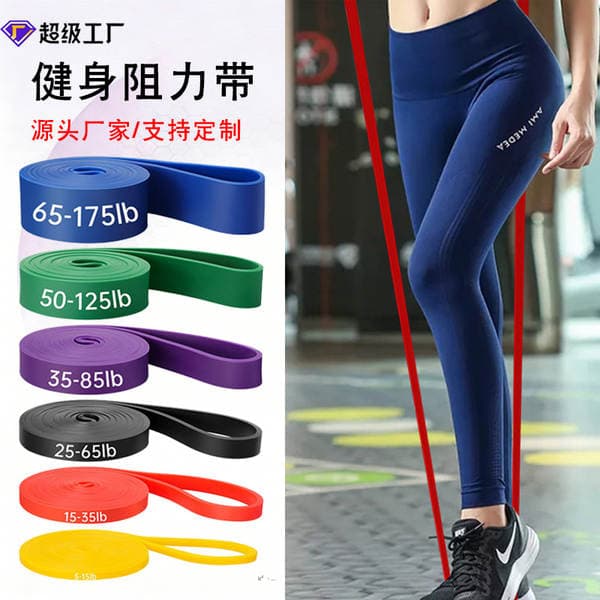 Fitness Resistance Bands, Yoga Stretch Resistance Bands, Pull-Up Weight-Bearing Resistance Loops, Support Custom Colors and Logo