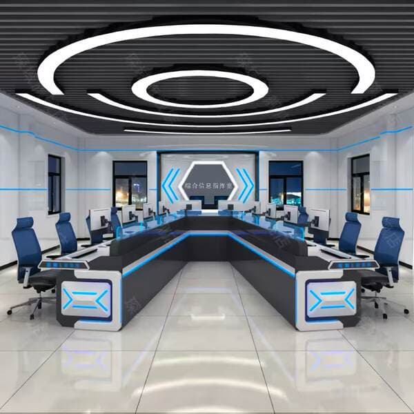 Monitoring Operation Console, Painted Finish Control Center, Security Center Monitoring Station, Machine Room Command Center, Duty Work Station