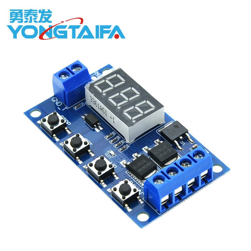 Trigger Cycle Timing Delay Switch Dual Mos Tube Control Board Replaces Relay Module 12 24V Digital