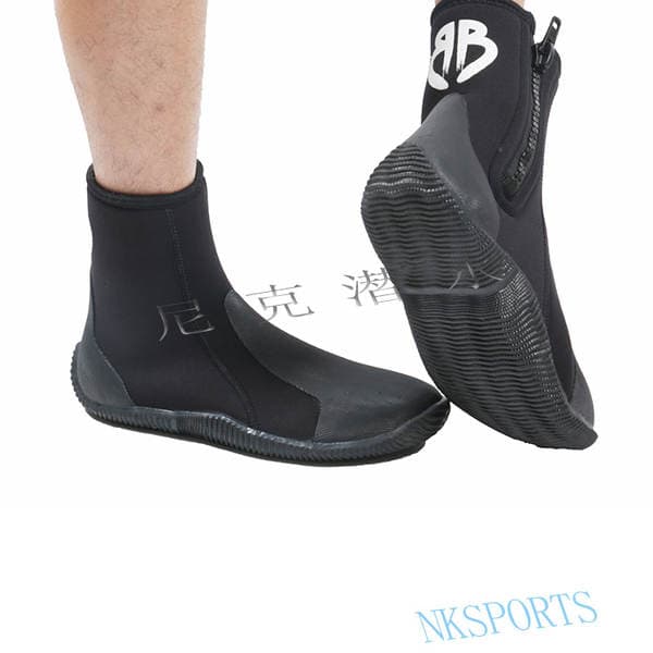 Customized 5Mmneoprene Black Diving Shoes Hard-Soled Vulcanized Shoes Anti-Cut, Non-Slip, Wear-Resistant, Protective Rubber Shoe Covers