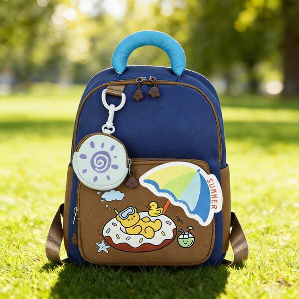 2026 Cross-Border Children's Backpack Elementary School Student School Bag Cartoon Fun Umbrella Color-Contrast Lightweight Backpack Ultra-Light