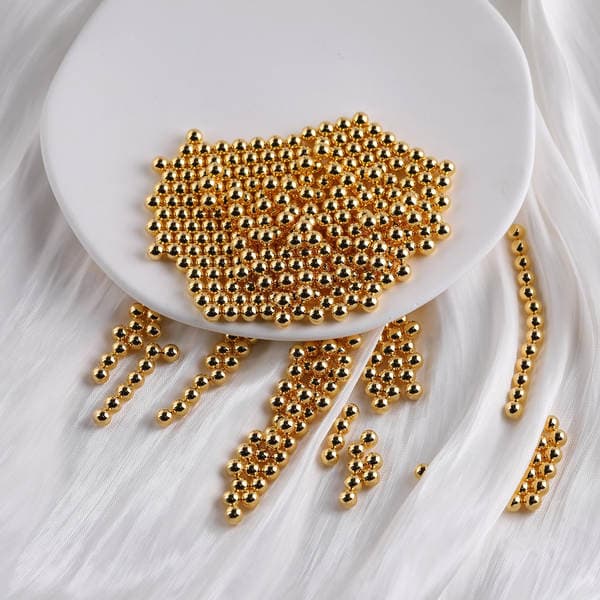 DIY Jewelry Accessories Clothing Beaded Material White K silver Gold CCB Scattered Beads Electroplated Beads Acrylic Beads