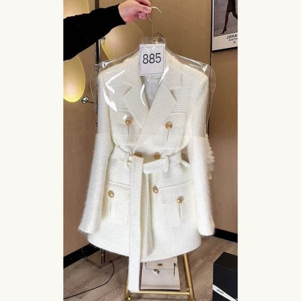 Early Spring Premium 2023 New French Elegant Socialite Style Retro Hong Kong Style Women's Coat Spring and Autumn