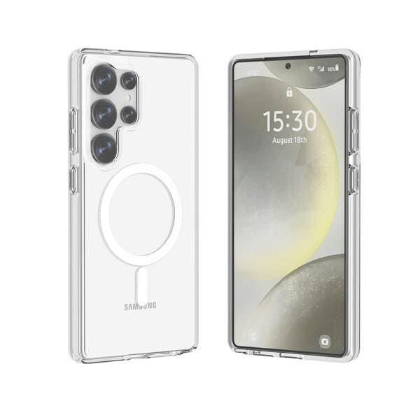 Samsung S26Ultra, S25Edge, S24Fe üçün Maqnitli, Şəffaf, Qalınlaşdırılmış, Zərbəyə Davamlı Telefon Qabı