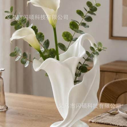 Cross-Border New Hot-Selling Product: 3D Printed Elegant Calla Lily Sculpture Vase, Craft Ornament, Gift, Wholesale in Stock