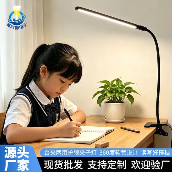 Cross-Border Led Strip Light Clip-On Desk Lamp Student Eye-Protection Study Lamp Desktop USB Lighting Supplementary Light