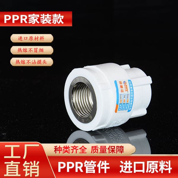 Wholesale PPR water pipe fittings hot melt water pipe inner wire direct stainless steel threaded copper iron home decoration 20 25 3240